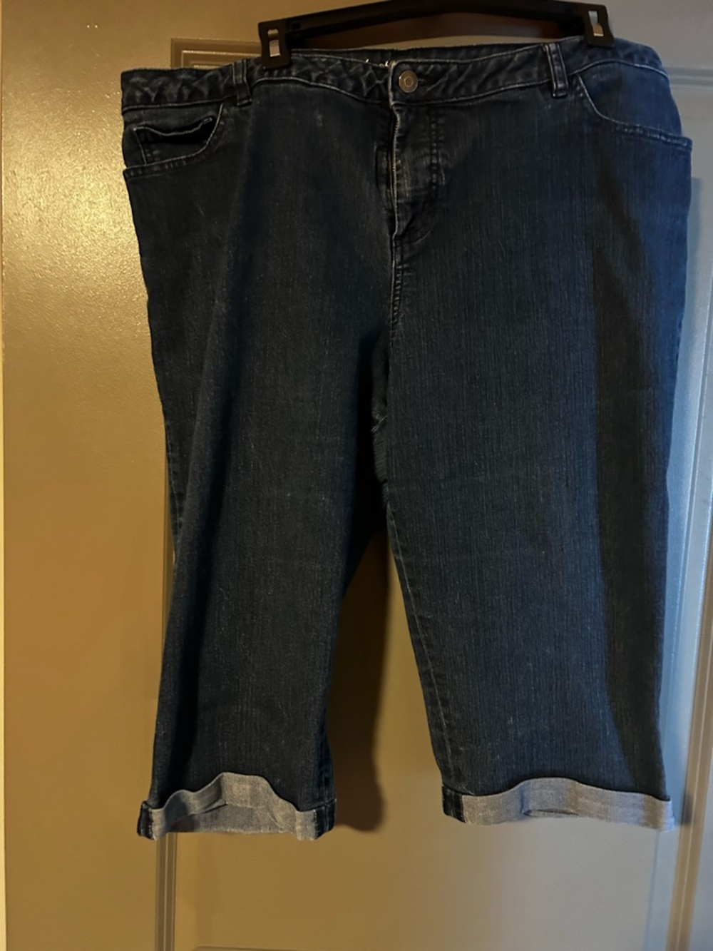 croft & barrow Indigo Blue Denim Capri Pants